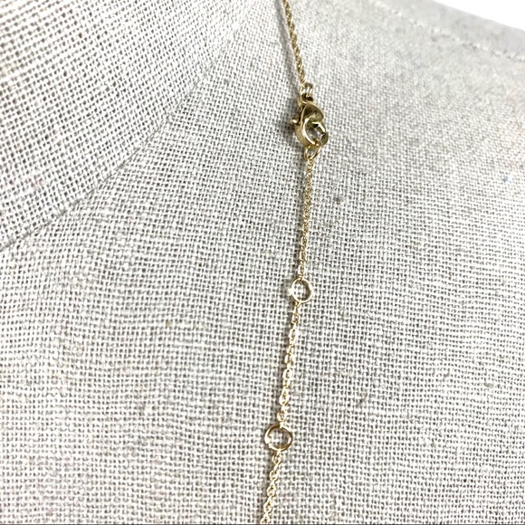 💎 NEW 14k gold plated X shaped necklace - Picture 7 of 8